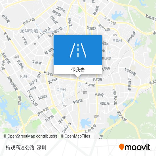 梅观高速公路地图