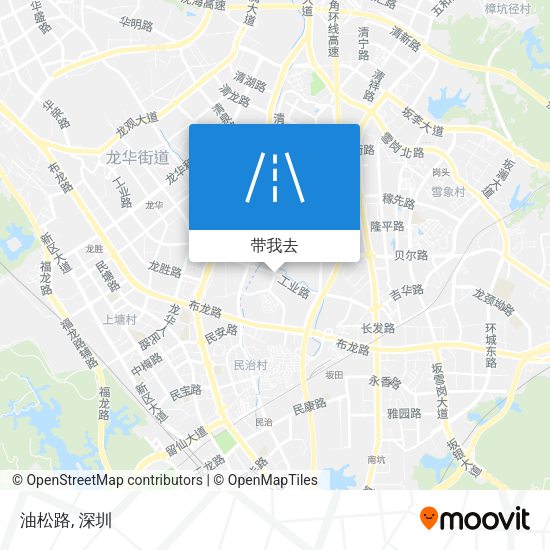 油松路地图