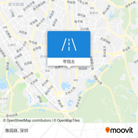 雅园路地图