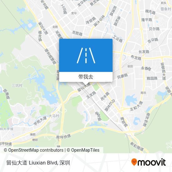 留仙大道 Liuxian Blvd地图