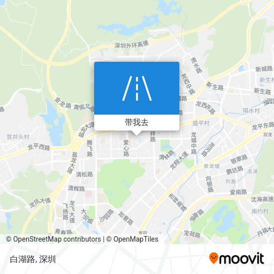 白湖路地图