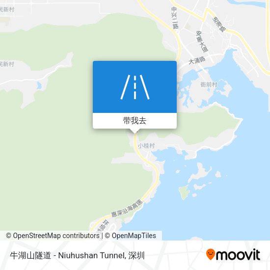 牛湖山隧道 - Niuhushan Tunnel地图