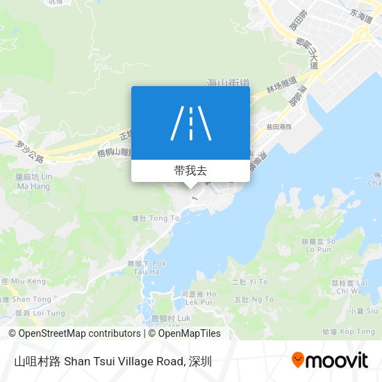 山咀村路 Shan Tsui Village Road地图