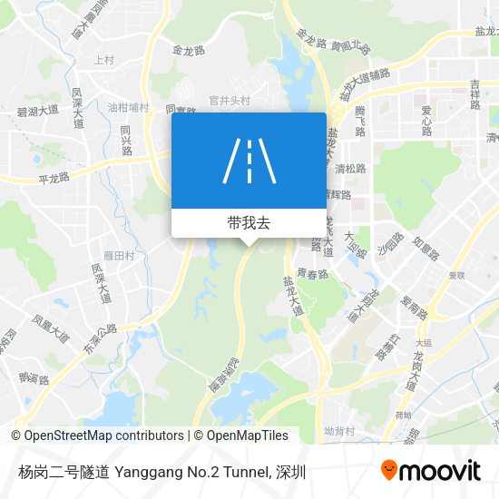 杨岗二号隧道 Yanggang No.2 Tunnel地图