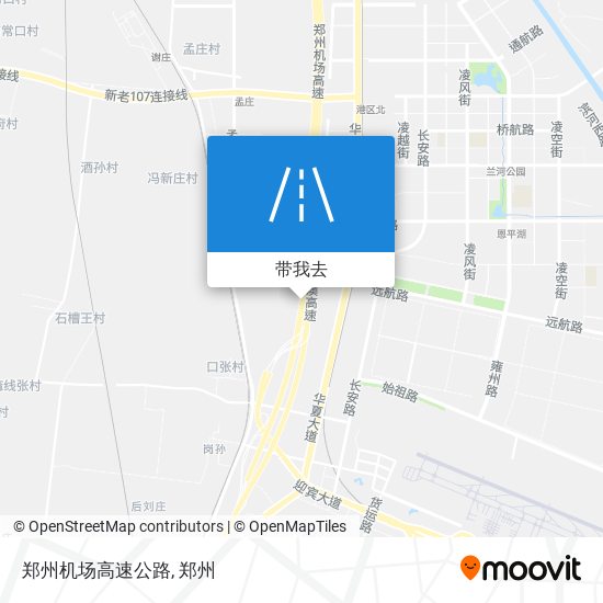 郑州机场高速公路地图