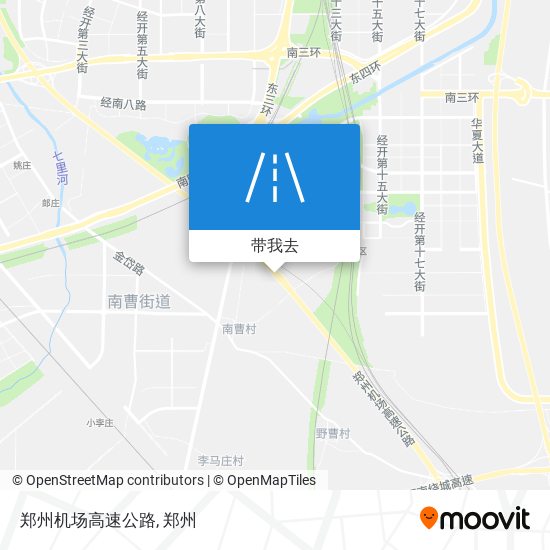 郑州机场高速公路地图
