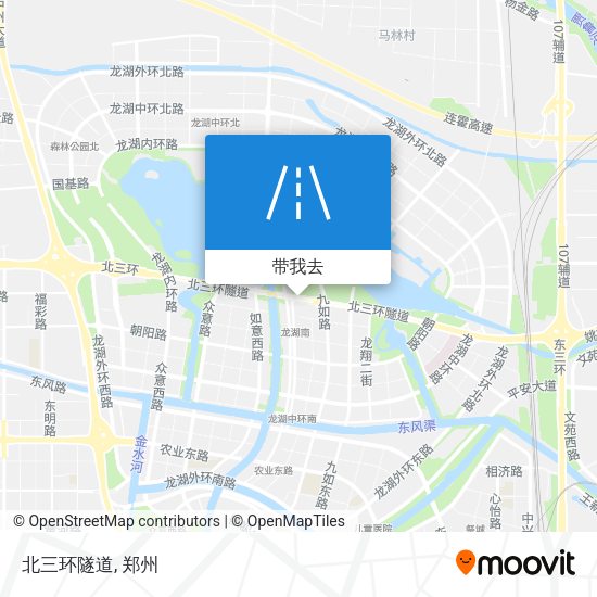 北三环隧道地图