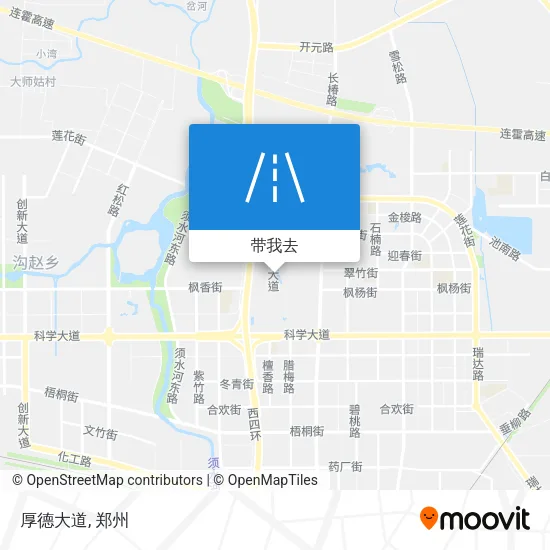 厚德大道地图