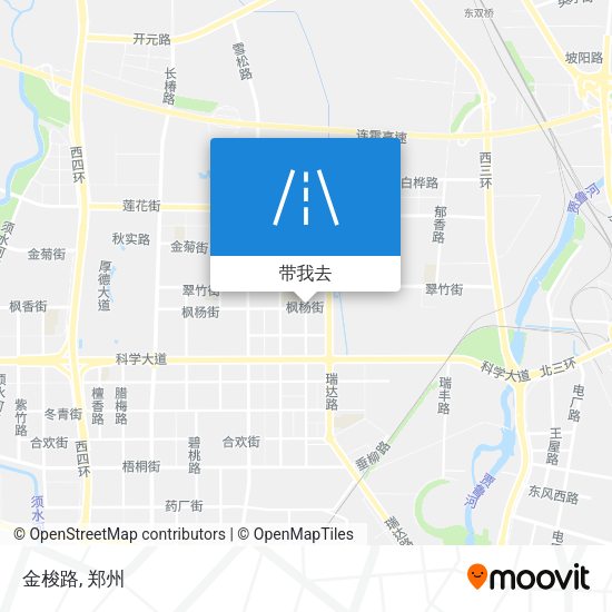 金梭路地图