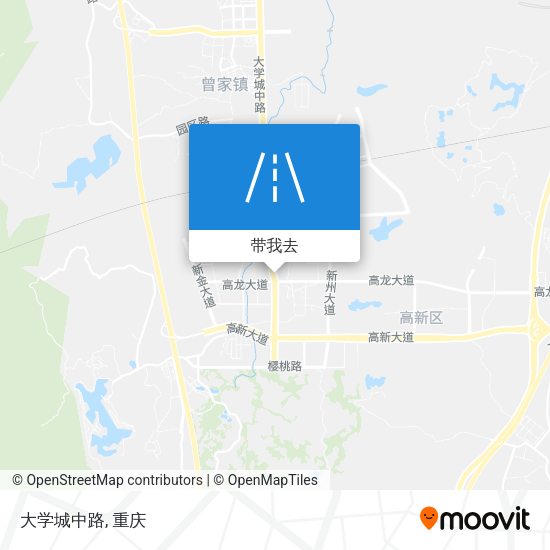 大学城中路地图