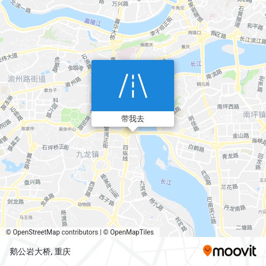 鹅公岩大桥地图