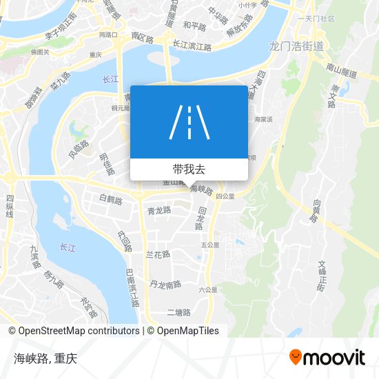 海峡路地图