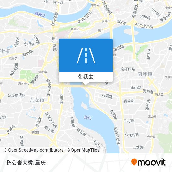 鹅公岩大桥地图