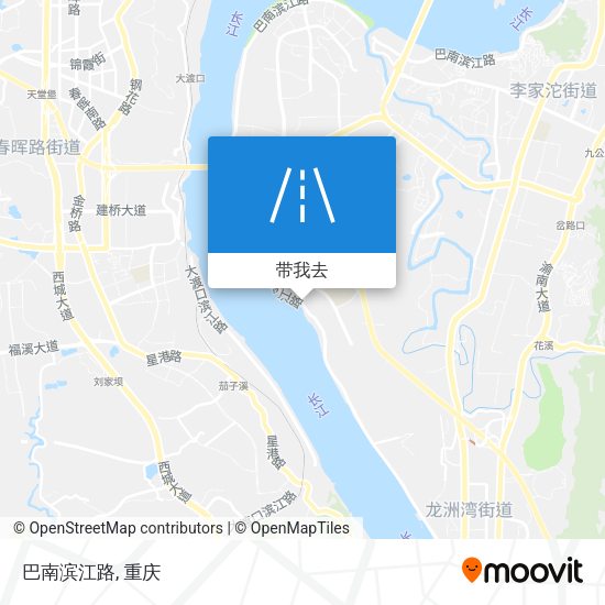 巴南滨江路地图