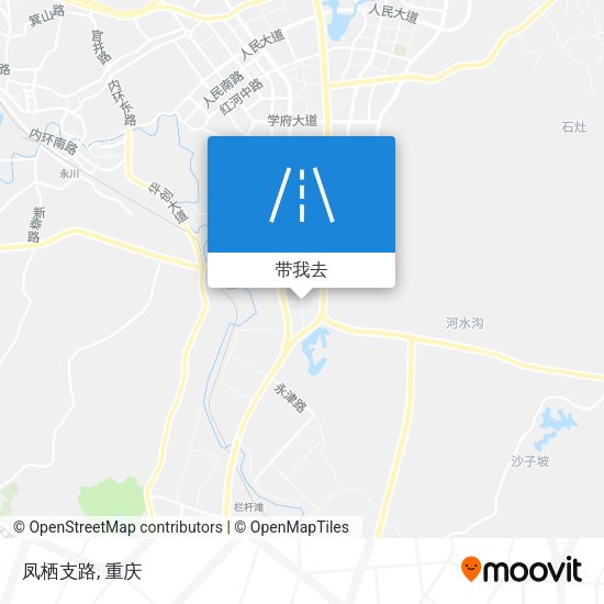 凤栖支路地图