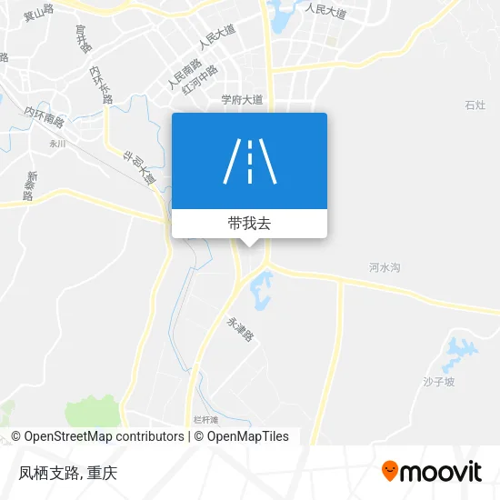 凤栖支路地图