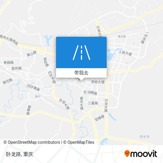卧龙路地图