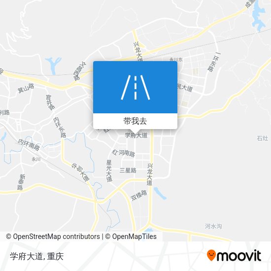 学府大道地图