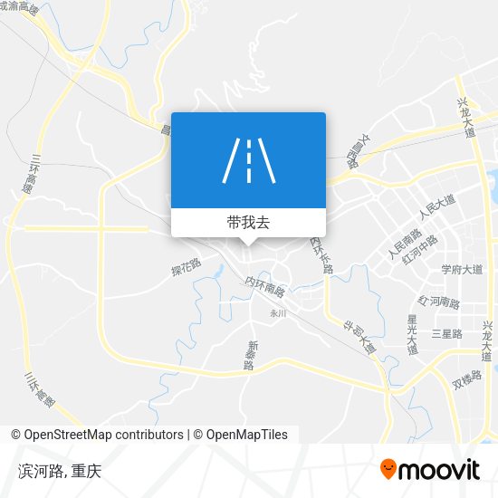 滨河路地图