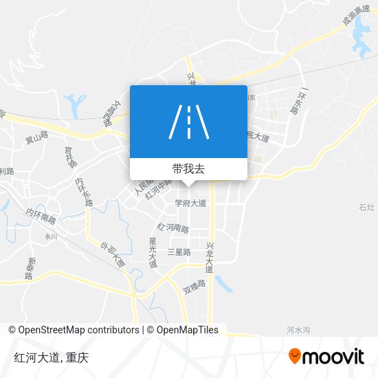 红河大道地图