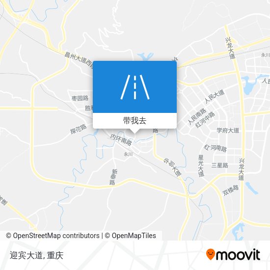 迎宾大道地图
