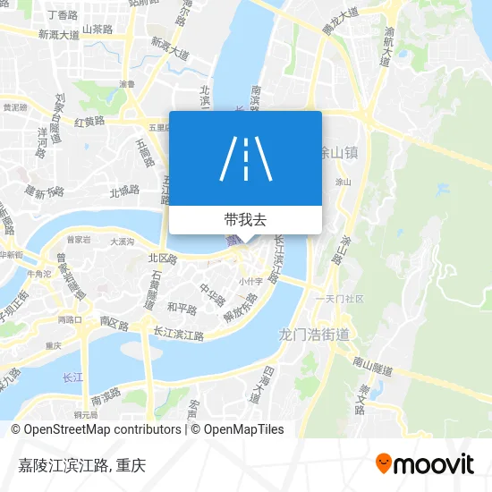 嘉陵江滨江路地图