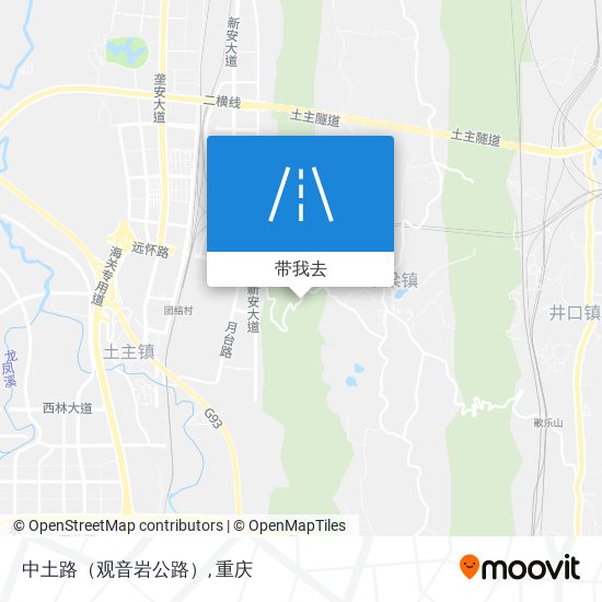 中土路（观音岩公路）地图