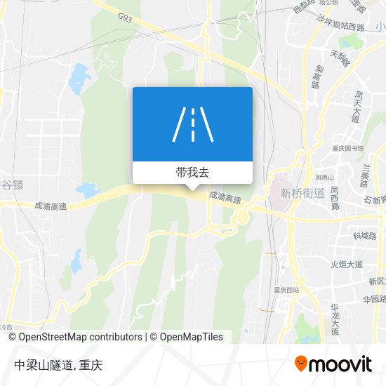 中梁山隧道地图