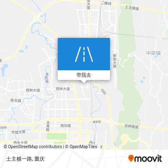 土主横一路地图