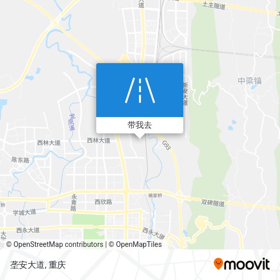 垄安大道地图