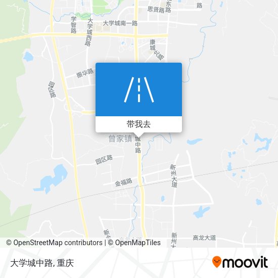 大学城中路地图