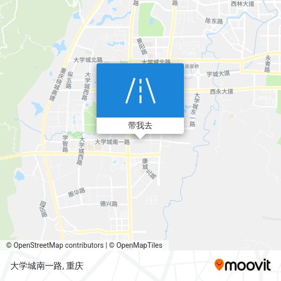 大学城南一路地图