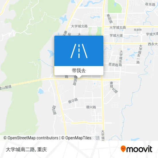 大学城南二路地图