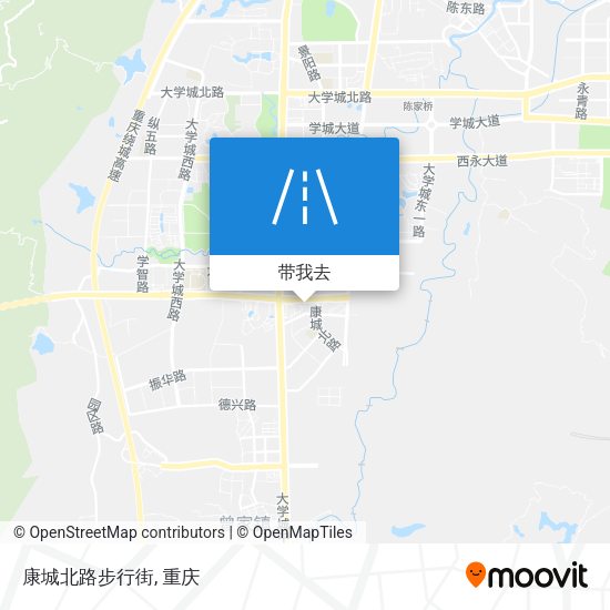 康城北路步行街地图