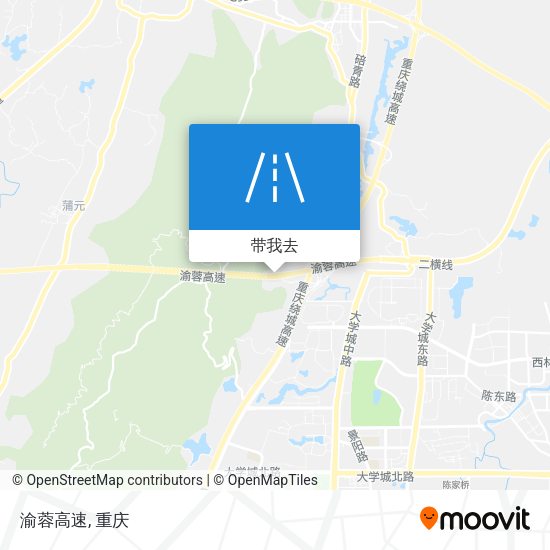渝蓉高速地图