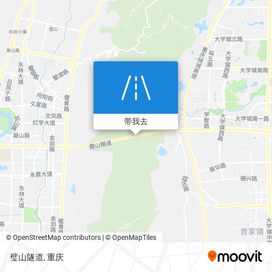 璧山隧道地图