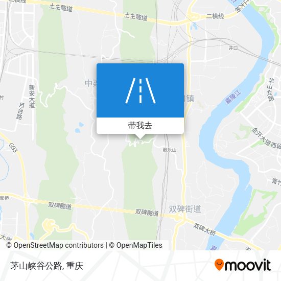 茅山峡谷公路地图