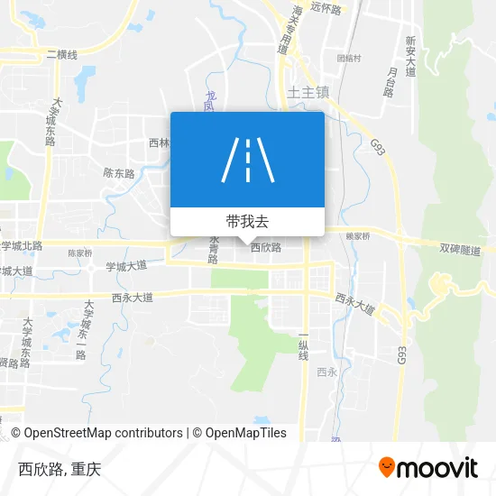 西欣路地图