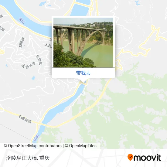 涪陵烏江大橋地图