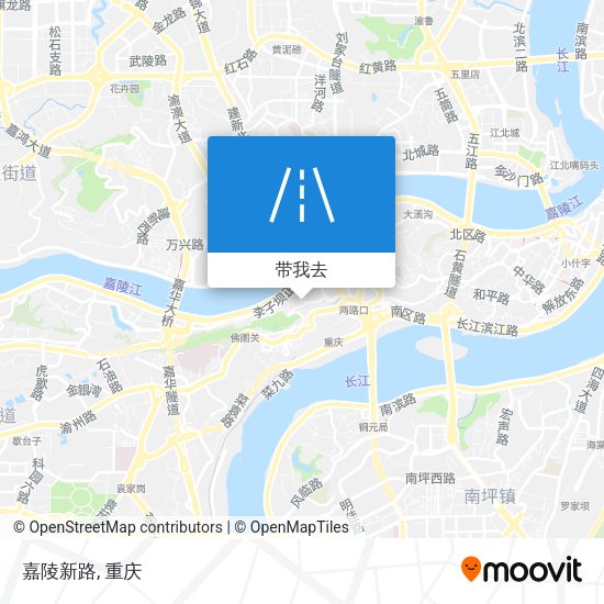 嘉陵新路地图