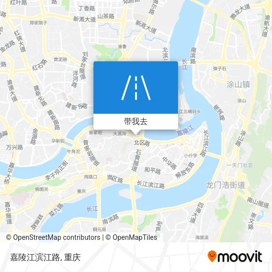 嘉陵江滨江路地图