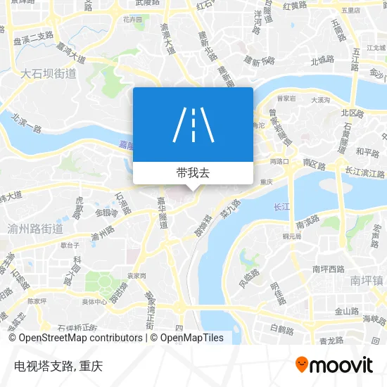 电视塔支路地图