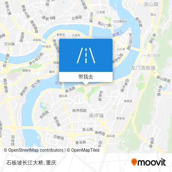 石板坡长江大桥地图