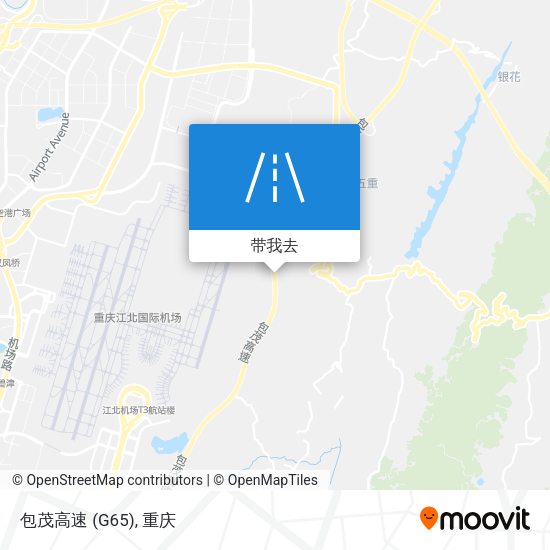 包茂高速 (G65)地图