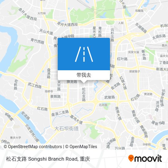 松石支路 Songshi Branch Road地图