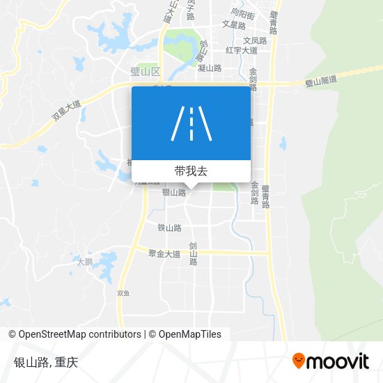 银山路地图