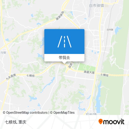 七横线地图