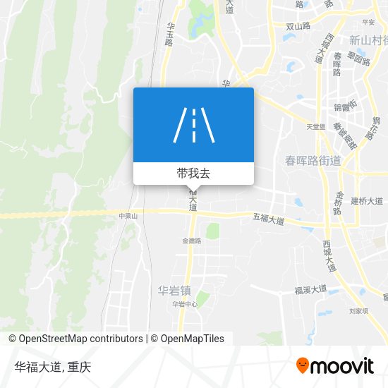 华福大道地图