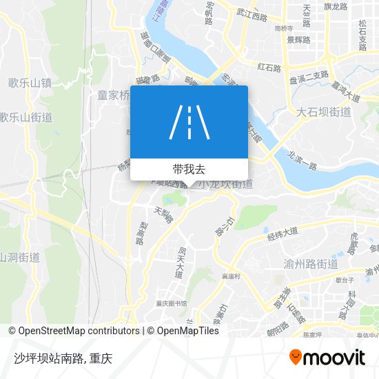 沙坪坝站南路地图