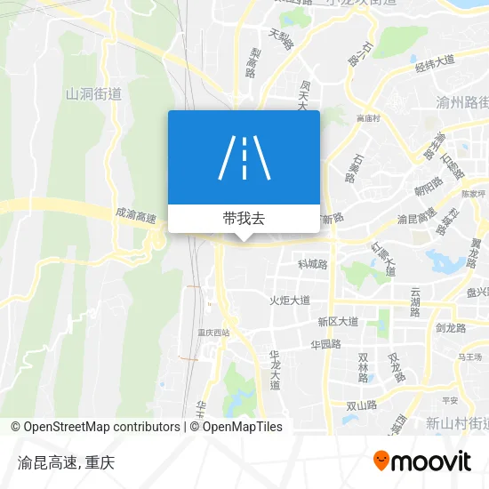 渝昆高速地图